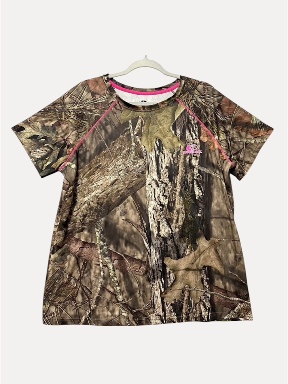 Mossy Oak Women's Camouflage Stretch Tee Size 2XL Short Sleeve